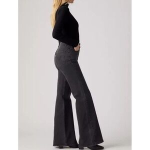 Levi's Black Flare & Wide Leg Jeans